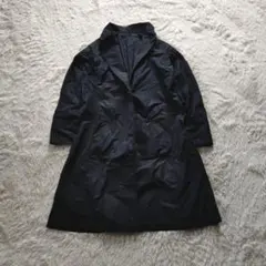 SPECCHIO レインコート ロング ナイロン調 ブラックM 雨具 軽量 通勤のサムネイル