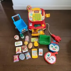 アンパンマン おもちゃセット 音声レジスターとカート
