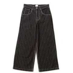 BLESSU ブレスユー ストライプデニム ブラック 即完売 Lサイズ