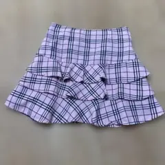 ピンク　チェック　スカート　120