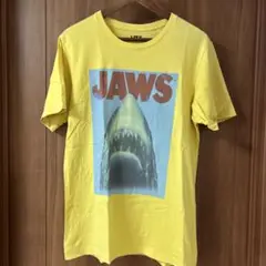 【美品】UNIQLO JAWS ジョーズ　イエロー Tシャツ メンズLサイズ
