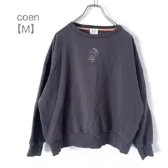 coenコーエン プルーオーバー トレーナー パーカー グレー系綿混 シンプルM