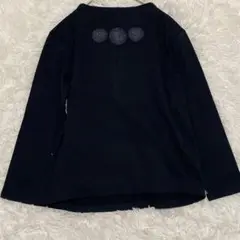 PART2 by 　ジュンコシマダ　袖トレーナー　黒　ストレッチ素材 M