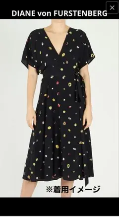 DIANE von FURSTENBERG　プリントクレープワンピース