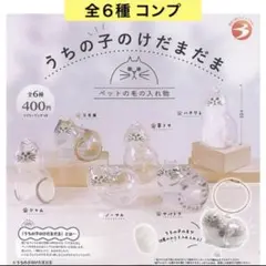 うちの子のけだまだま 全６種 コンプ 猫 ネコ ねこ ペットの毛の入れ物 正規品