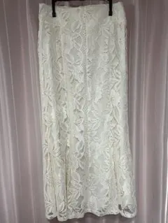 花柄レースマーメイドスカート