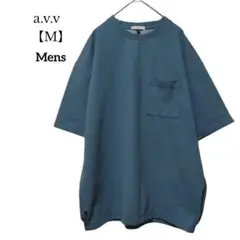 【a.v.v／アーヴェヴェ】Tシャツ　半袖　胸ポケット　Mサイズ　メンズのサムネイル