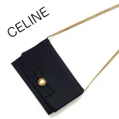 celine セリーヌ　パール　ショルダーバッグ  ミニバッグ  ポシェット　黒
