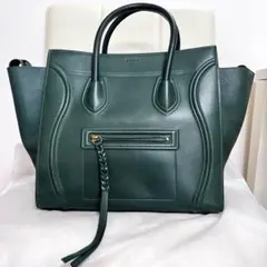正規品CELINE セリーヌ ラゲージ ファントム クロコ グレー 