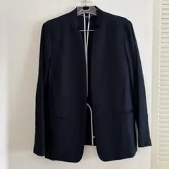 ネイビー ノーカラージャケットのサムネイル