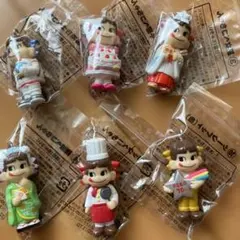 ペコちゃん ストラップ 用マスコット6個セット