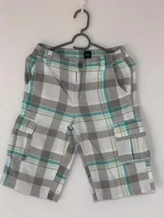 GapKids チェック柄 ハーフパンツ 150