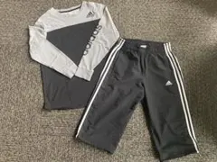 adidas キッズ長袖カットソー、ハーフパンツセット 160サイズ