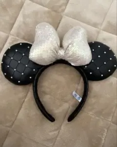 ⭐︎ディズニーランド⭐︎ミニー キルティング カチューシャ ブラック