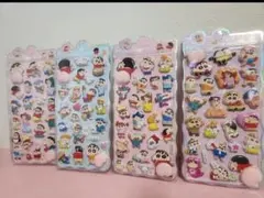 クレヨンしんちゃん 立体シール4シートセットおしりシール