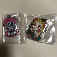 鬼滅の刃 ラバーストラップ キーホルダー 煉獄杏寿郎 猗窩座