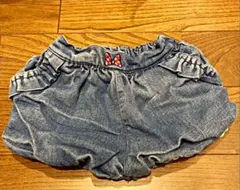 Disney ミニーちゃん　デニム風かぼちゃショートパンツ90㌢