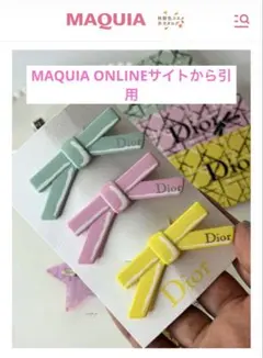 【完全未開封】Dior ヘアピン 3本セット 巾着付きのサムネイル