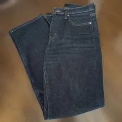 UNIQLO ユニクロ　スリムストレートハイライズジーンズ　24 NAVY