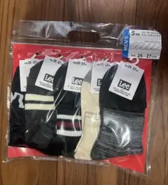 Lee メンズソックス 5足セット 25-27cm