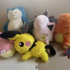 ポケットモンスター ぬいぐるみ 6点 まとめ売り ポケモン レックウザ カビゴン