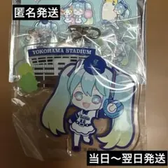 横浜DeNAベイスターズ　限定　初音ミク　アクリルキーホルダー　ハマスタ