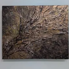 現代アート癒し絵画 モダン北欧 カフェインテリア テクスチャーアート