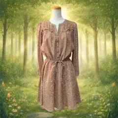 森ガール フェアリーグランジ ガーリー フェミニン 小花柄フリルワンピース