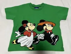 Disney ミッキー＆ミニー Tシャツ グリーン 90cmのサムネイル