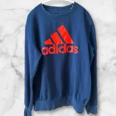 古着　アディダススウェット　トレーナー　プリント　スポーツウェア　カジュアル