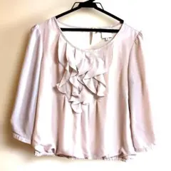 EMMA JAMES フリル付き七分袖ブラウス サイズ11