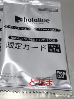 ホロライブ expo エキスポ 2026 特典 ウエハースカード 会場限定販売