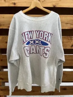 【90s】Champion リバースウィーブ NFL ジャイアンツ 紺 XL相当