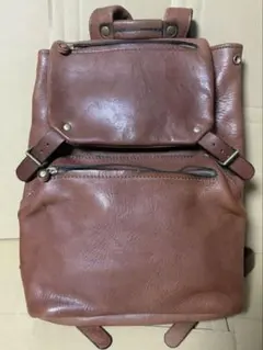 中古HERZ 旧ロゴ 革 星のリュック R-135のサムネイル