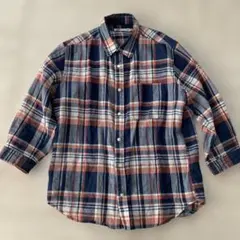 SEVENDAYS SUNDAY 七分丈シャツ Mサイズ チェック柄