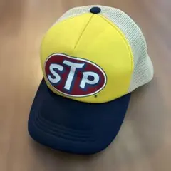 STP トラッカーキャップ　00's 未使用　イエローxネイビー　未使用のサムネイル