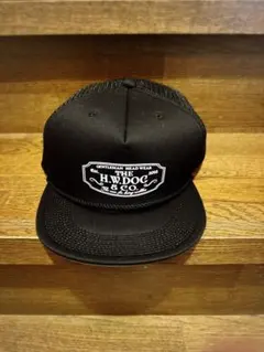 THE H.W.DOG & CO. メッシュキャップ ブラック　トラッカー