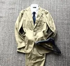 <美品>TAGLIATORE VESVIO ベージュ コットンスーツ サイズ46のサムネイル