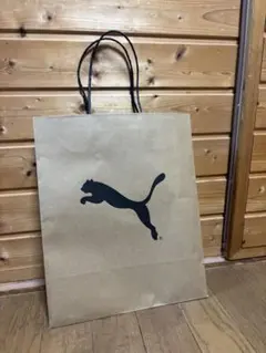 PUMA クラフト紙 ショッピングバッグ 大きめ