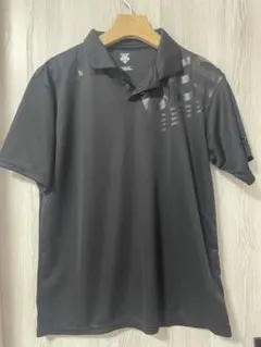 DESCENTE （デサント）ブラック ポロシャツ