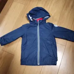 H&M　ネイビー フード付きジャケット　3-4歳　100cmのサムネイル