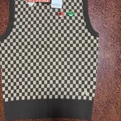 新品 REPLAY チェック柄 ニットベスト