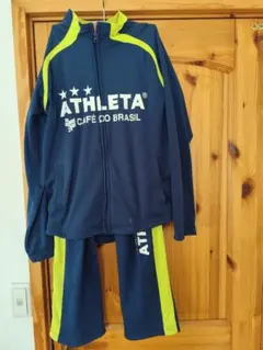 ATHLETA アスレタ ジャージ 上下セット ネイビー×ライム　サイズS