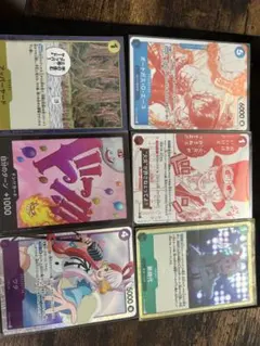 （3周年プロモ入り）ワンピースカード 6枚セット（エース・サボ・ウタ・リンリン）のサムネイル