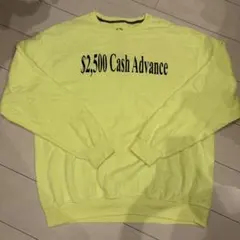 FRUIT OF THE LOOM XL 蛍光イエロースウェット