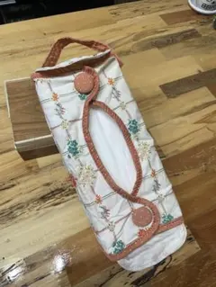 ジェラートピケ　花柄　レトロ　ティッシュカバー