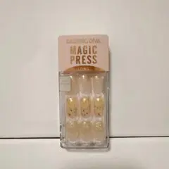 貼るだけ ネイルチップ マジックプレス ライト不要 キラキラ ロングネイル