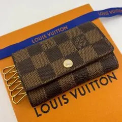 【極美品】ルイヴィトン ミュルティクレ6 キーケース6連 ダミエエベヌ 男女兼用