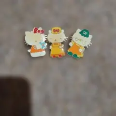 ハローキティ ピンバッジ 3個セット レトロ
