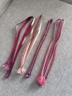 帯締め 4点セット ピンク系